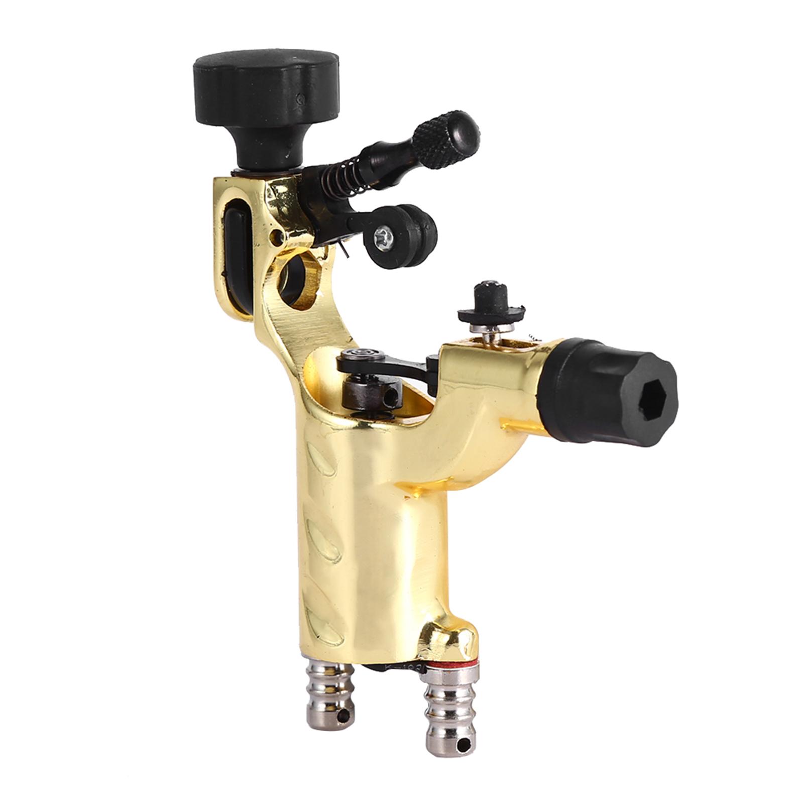 

Роторная машинка для контура и теней, обернутая тату-машинка, моторная пушка, инструмент для макияжа художников, боди-арт (желтый) жёлтый