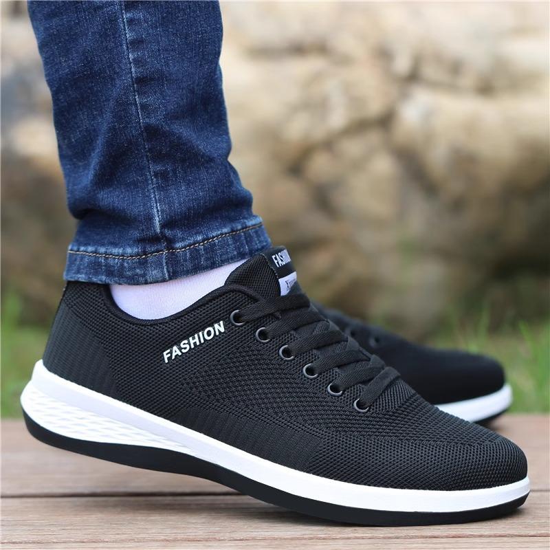 New Summer Deodorant Mesh Breathable Casual Sports Shoes Versatile Soft Sole Non-slip Running Shoes Men's