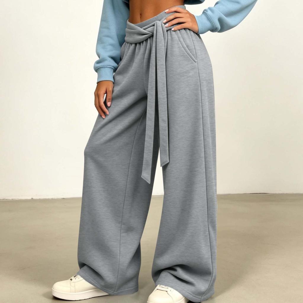 Pantalon de survêtement décontracté ample à jambes larges pour femme, pour un usage quotidien