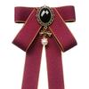 Bow Tie Ribbon Brooch Necktie Pre Tied Ladies Pin Bowknot Shirt for Uniform