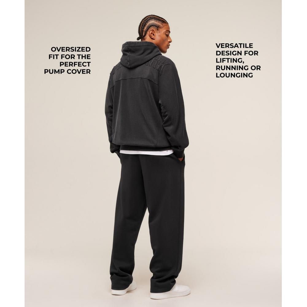 Gymshark Power Washed Hoodie Gs Black A2c9l Bb2j