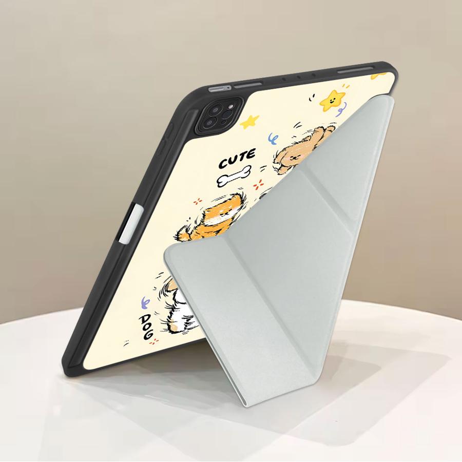 Happy Dog Tablet Case For iPad Air 4 5 M3 M2 1 2 M4 11inch Mini 6 7 Pro 11th 10th 9th 8th 7th 12.9inch Pro 2025 Holder Cover