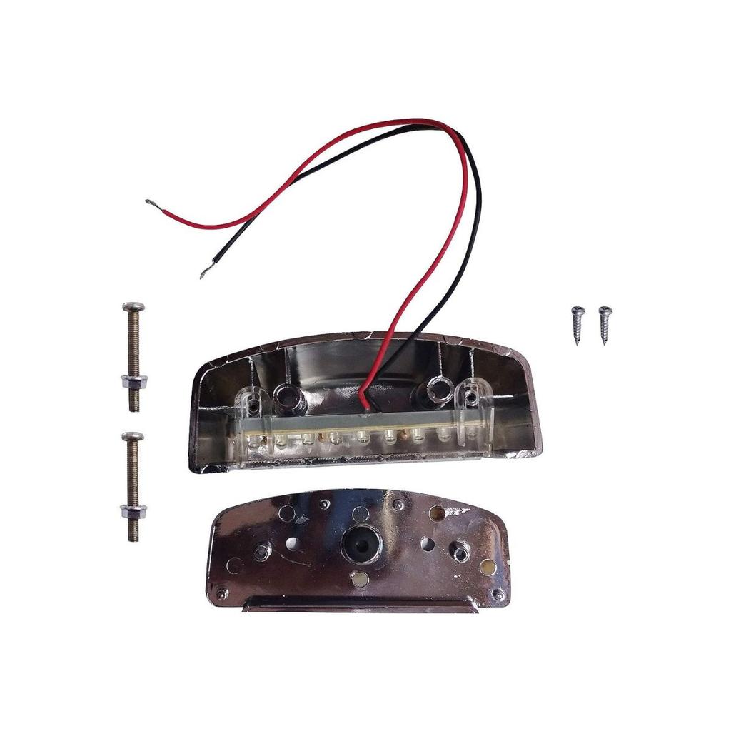 APSMOTIV LED Chrome Licence Number Plate Lamp Light 10-30v Truck Tractor Lorry Buses and Multple Vehicles