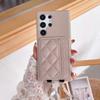 Leather Crossbody With Card Holder Phone Case for Samsung Galaxy S24 S22 Ultra Plus S23 FE A15 A25 A35 A55 A24 A34 A54 A14 Cover