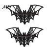 Curio Display Shelf Halloween Bat Corner Shelf, Decorative Wooden Wall Mount Home Decorations Spiderweb Design Gothic Floating Rack for Home, Bedroom,