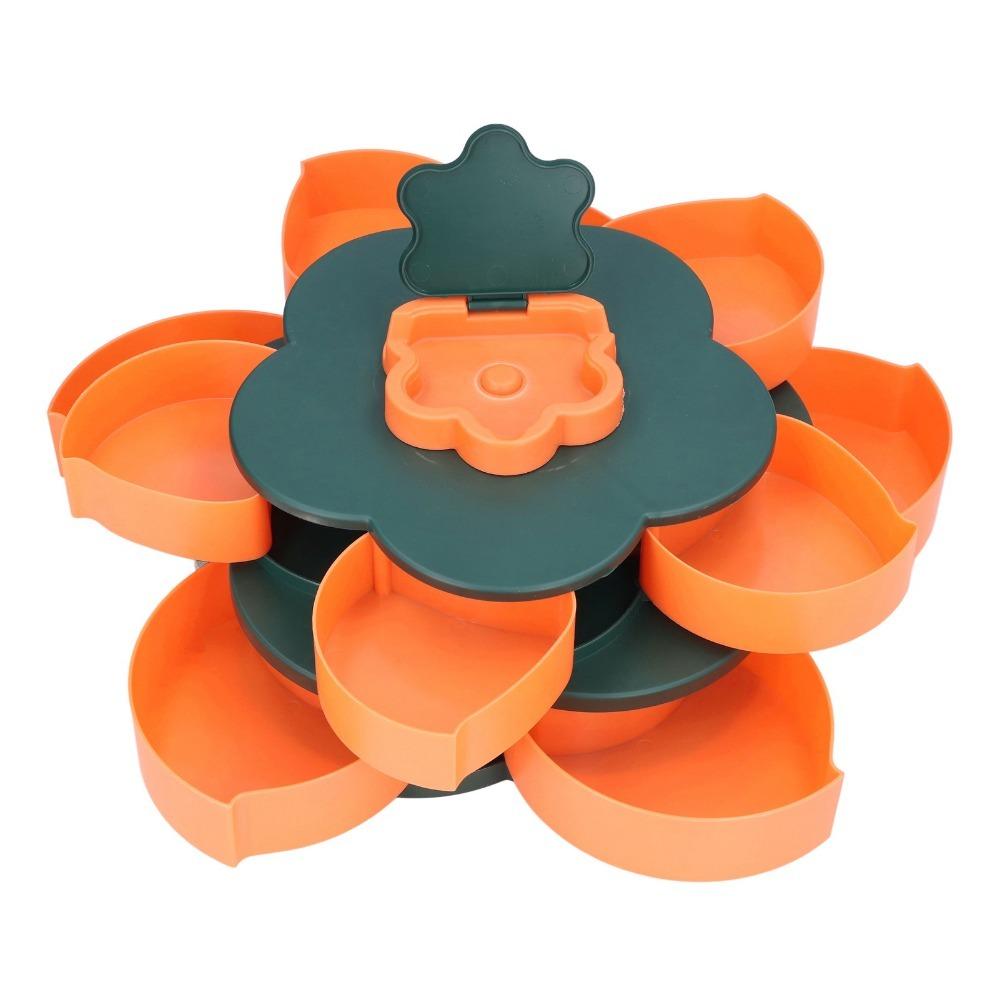 Double Layer Candy Tray Multi-layer Dry Fruit Box Sturdy Nut Plate  Fruit Serving