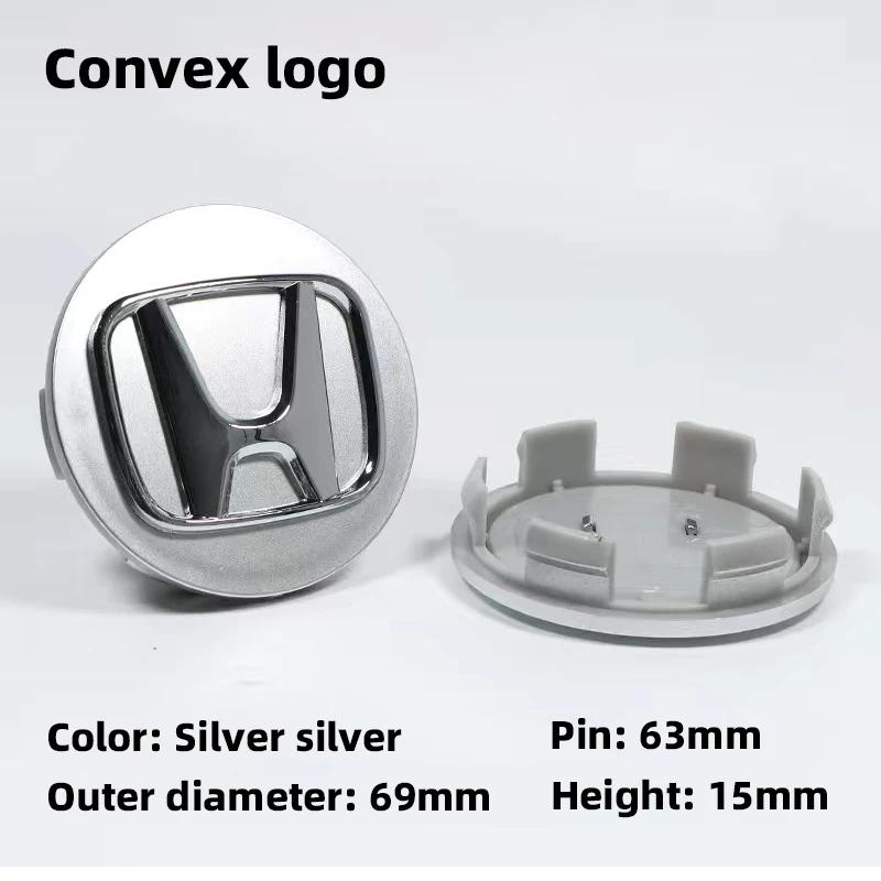 4Pcs Car Hub Cap Wheel Center Cover Decoration Accessories For Honda Civic Fit Jazz Accord Pilot CRV Odyssey Passport City HRV