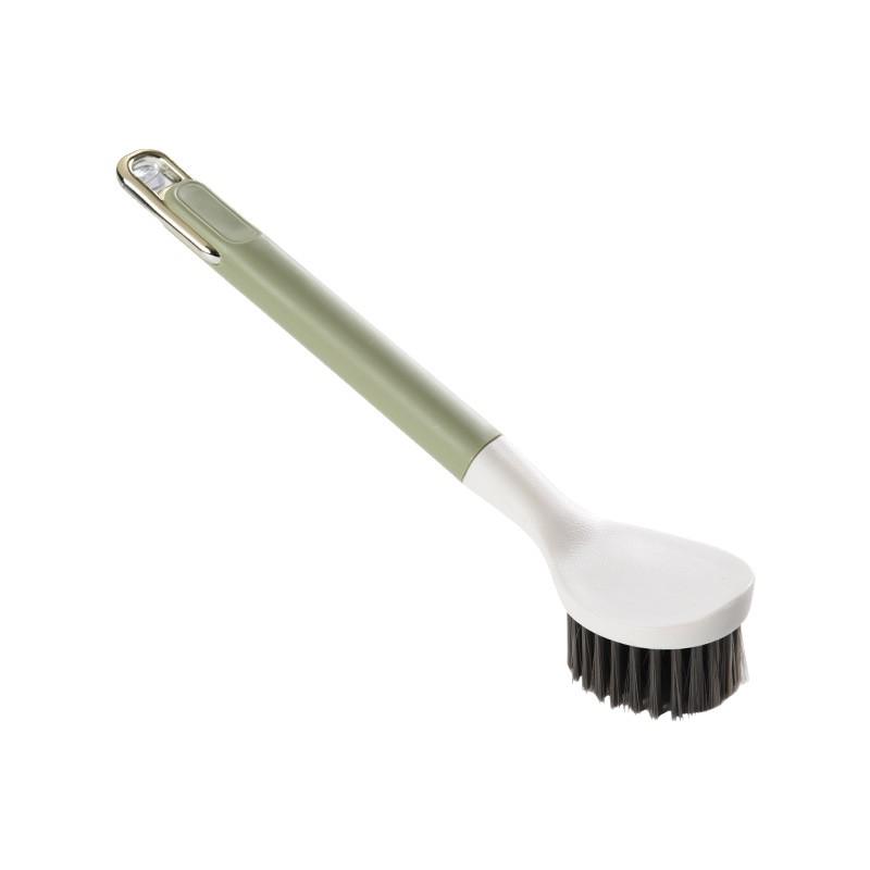 Long-Handle Kitchen Pot and Dish Cleaning Brush for Oil and Stain Removal