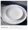 Jingdezhen High-Value White Porcelain Tableware Set: Underglaze Color Relief Bowl and Plate Collection