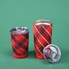 Stainless Steel Thermos Cup, Coffee Cup, Christmas Red Set, Large Capacity Handle Outdoor Sports Water Cup