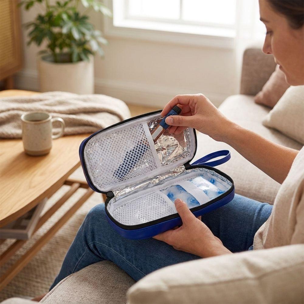 Portable Insulin Travel Cooler Case Waterproof Medicine Organizer Box Insulin Cooling Bag Office
