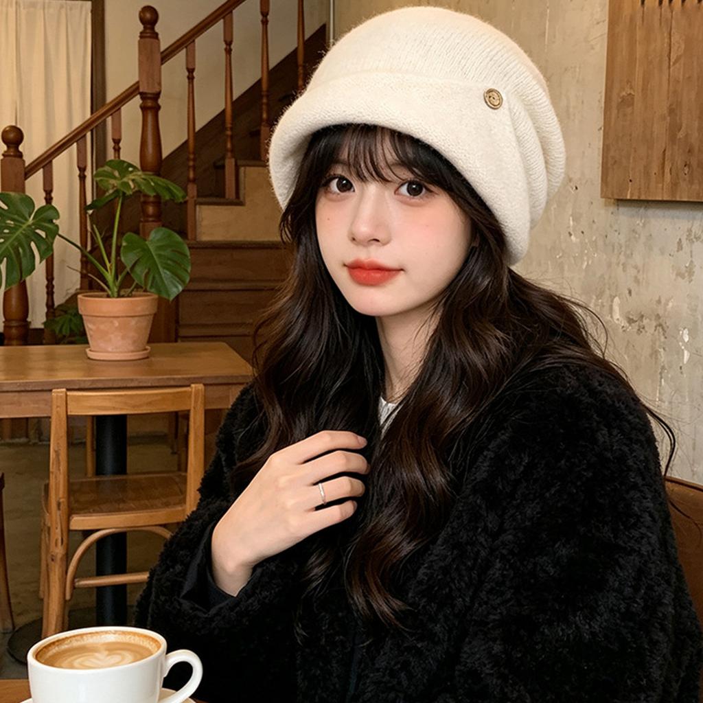 Women's Casual Versatile Slouchy Hat Warm Ear Coverage for Winter