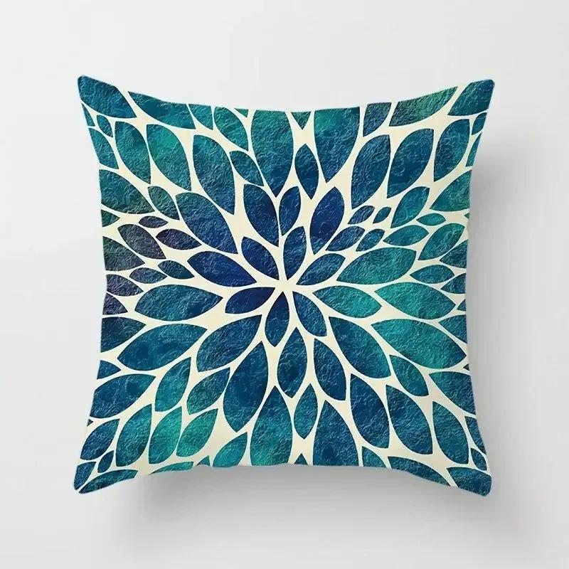 Simple Green Pattern Decorative Pillowcase Car Ornaments Office Living Room Sofa Home Pillowcase