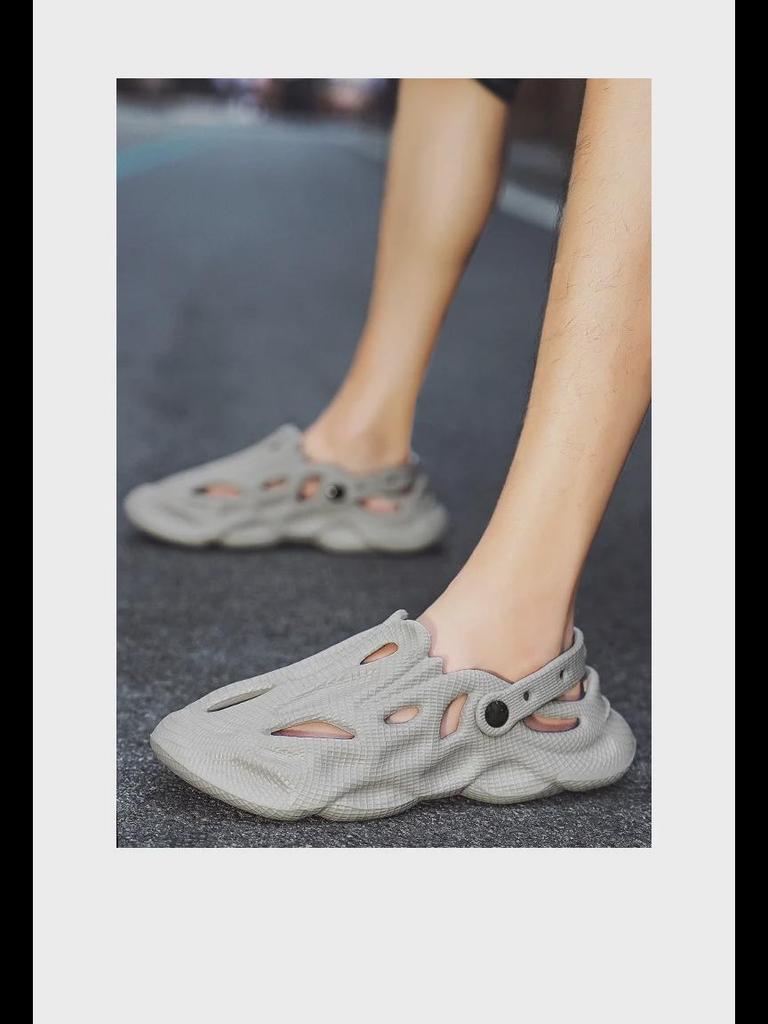 Summer Breathable Closed-Toe Non-Slip Sandals, Versatile Beach Slippers for Couples