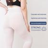 High Elastic 120D White Velvet Dance Tights - Plus Size, Anti-Snagging, Non-Slip