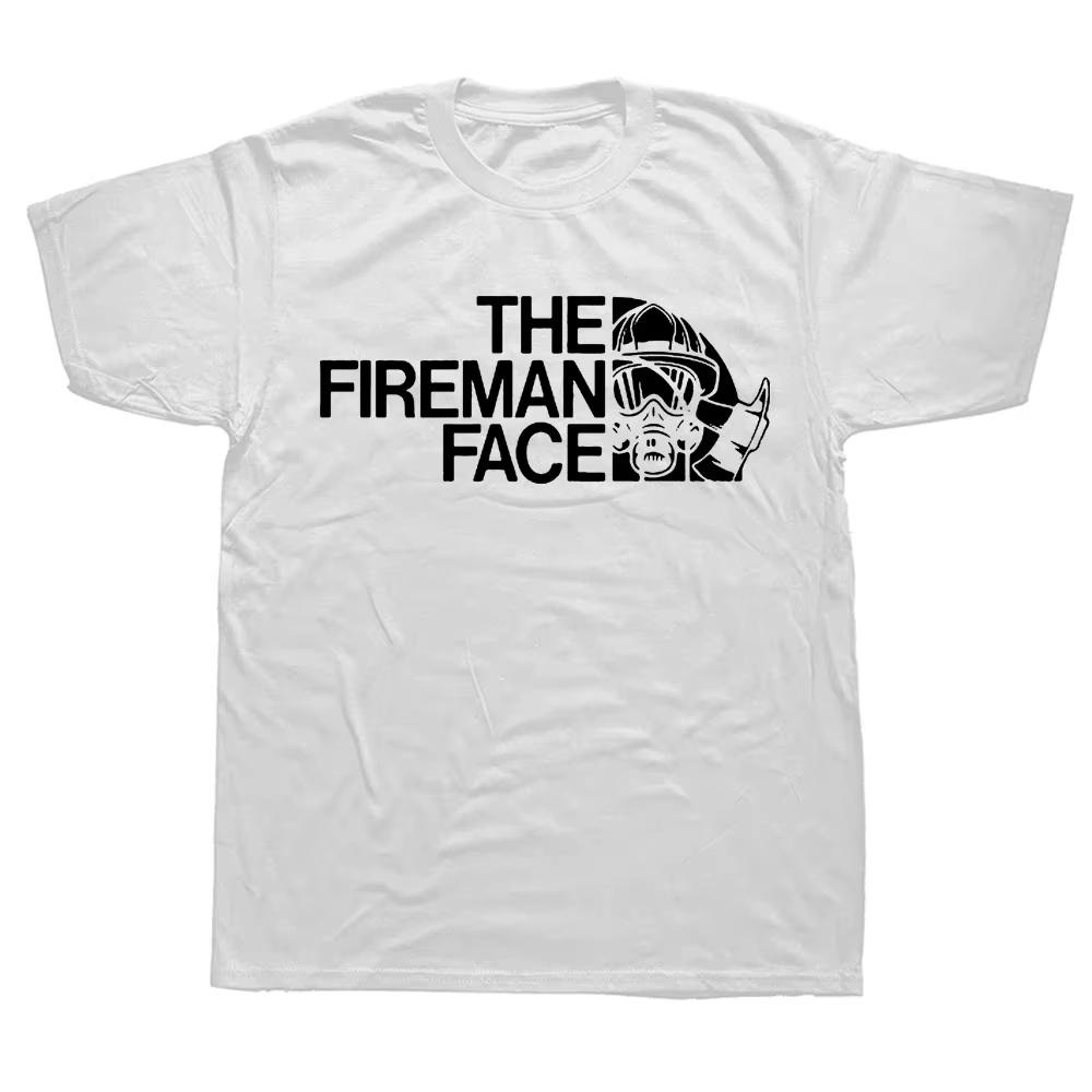 Regali Divertenti Vigile del Fuoco La Faccia del Vigile del Fuoco Magliette Grafica Streetwear Manica Corta Stile Maglietta Abbigliamento Uomo Harajuku