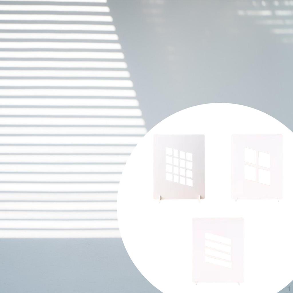 3Pcs Light and Shadow Boards Sturdy Multifunctional Easy To Use Accessories PVC for Food Make Up