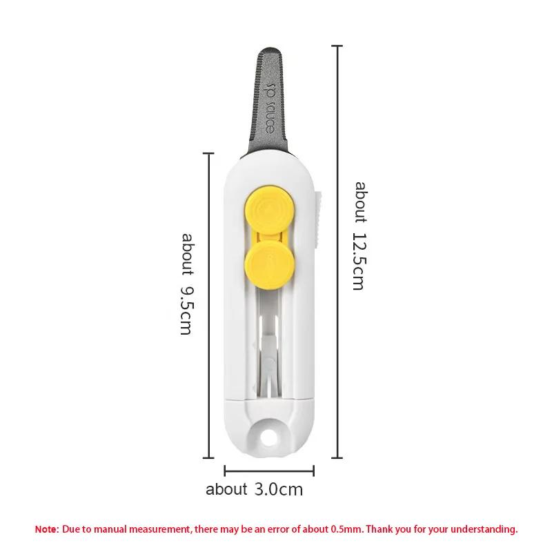 

Магнитный мини-резак для коробок Портативный резак для бумаги Милый складной нож Карманный нож Сменное лезвие для вскрытия конвертов и картонных коробок