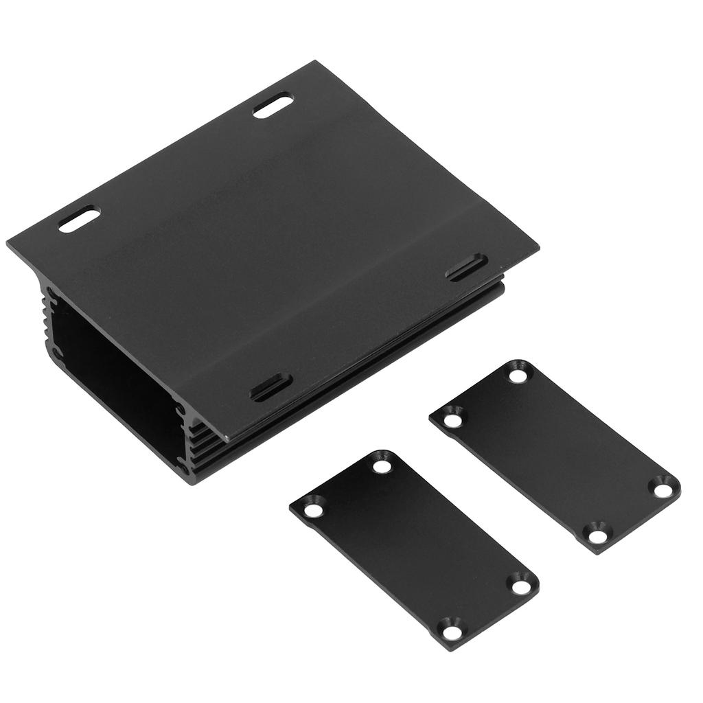 Aluminum Electric Box Waterproof Junction Enclosure Case Integrated Type 25x71x80mm Black