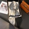 Scarf, Long Silk Scarf, Versatile Silk Scarf, Double-Layer Simulated Silk, Diagonal Scarf, Autumn And Winter Hair Binding And Scarf