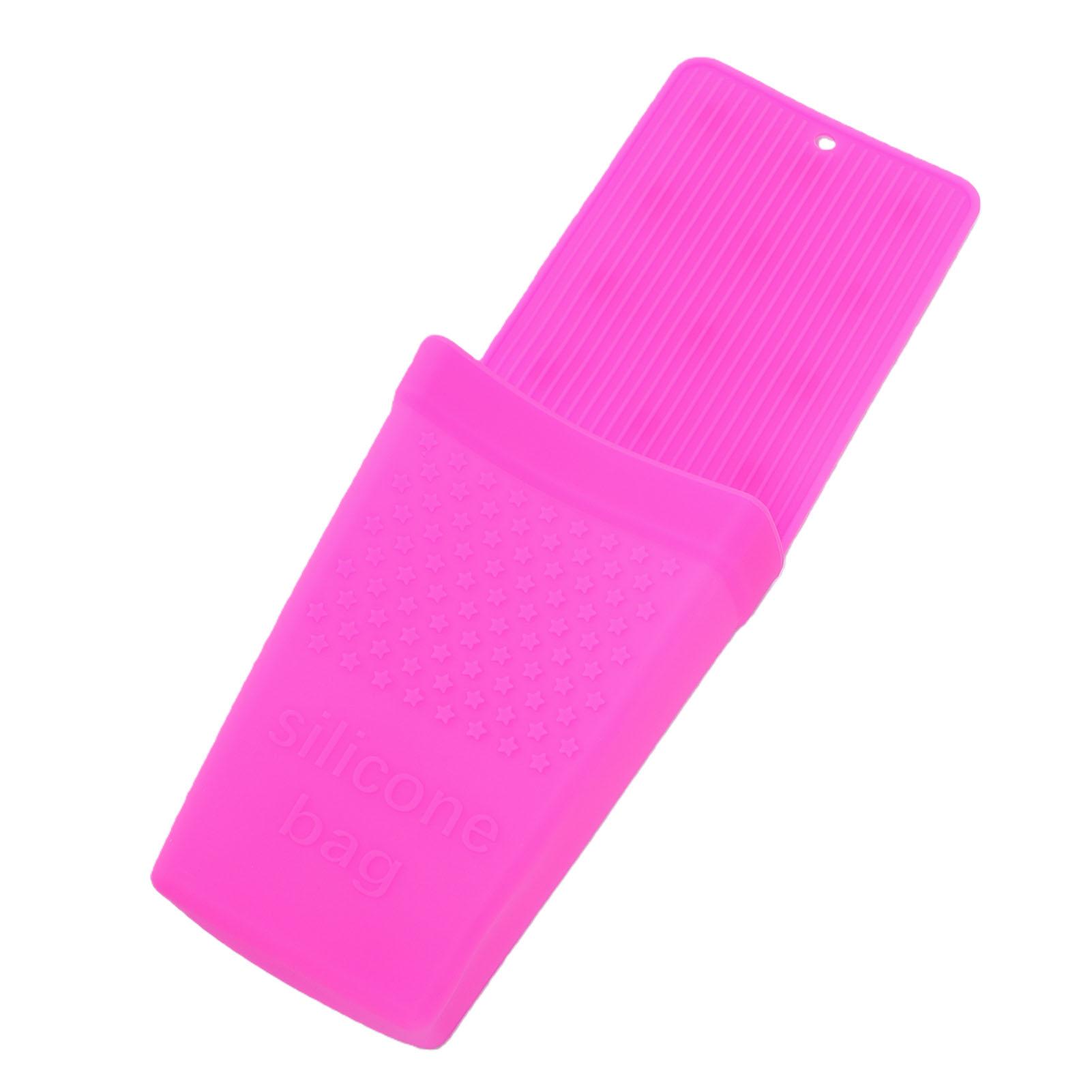 Silicone Curling Iron Holder Heat Resistance Hair Straightener Holder Wall Mounted with Suction Cup for Flat Iron