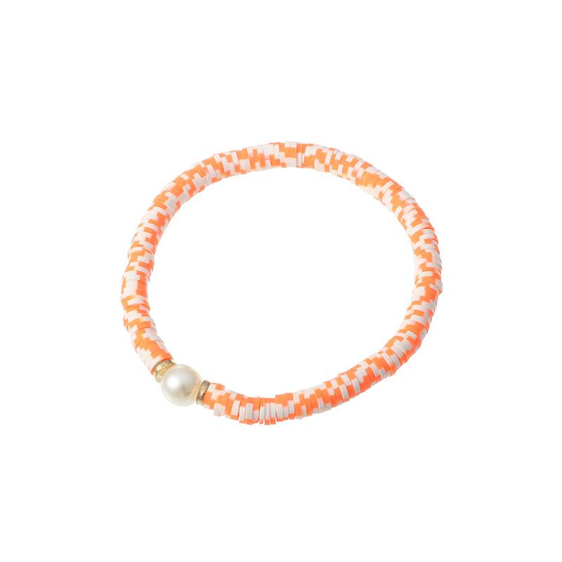 

Простой браслет ручной работы в богемном стиле с жемчужными бусинами для женщин, праздничные ювелирные аксессуары, красочные веревочные подарки