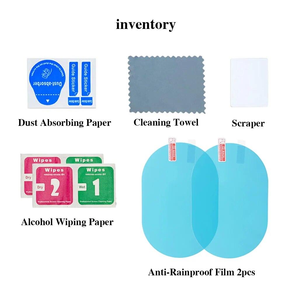 2 szt. Uniwersalna folia ochronna przeciwmgielna, przeciwodblaskowa, wodoodporna, do tuningu samochodu, listwa na lusterko wsteczne, osłona, części zewnętrzne, akcesoria do szyb samochodowych