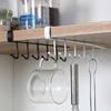Multipurpose 6 Hook Kitchen Cup Holder Home Accessory for Cabinet and Wall Storage of Mugs and Daily Use Items