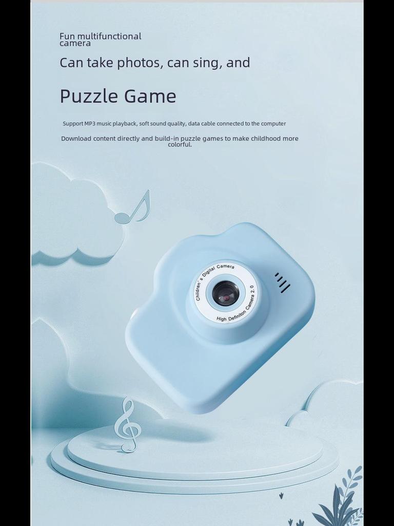 A3 Kids' Cartoon Digital Camera - Fun SLR Toy and Photo Recorder