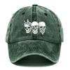 Gothic Skull for Men  Women  Adjustable Hook  Loop Baseball Hat with Skull Breathable Outdoor Dad Hat Suitable for Beach Ca