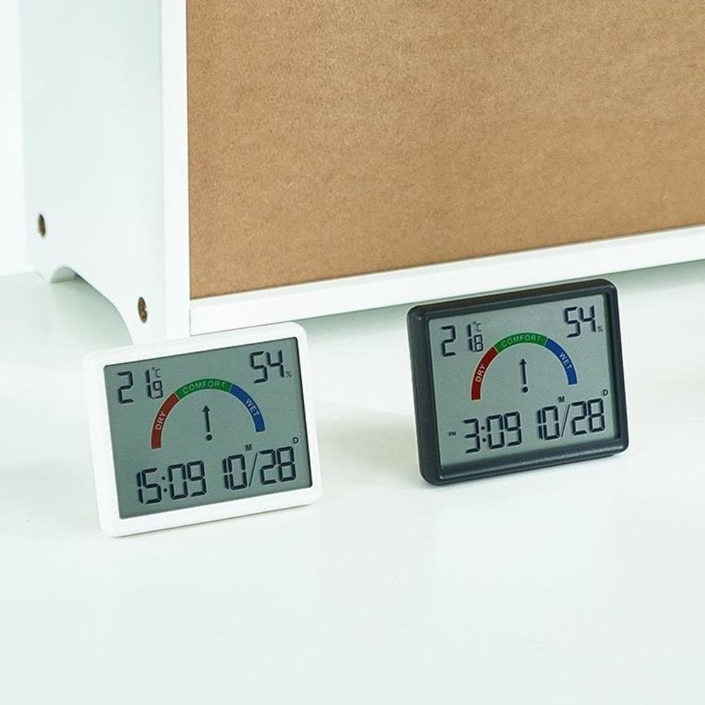 Anzeigebildschirm Temperatur Hygrometer Elektronische Tischuhr Minimalistischer Digitaler Wecker Kühlschrank