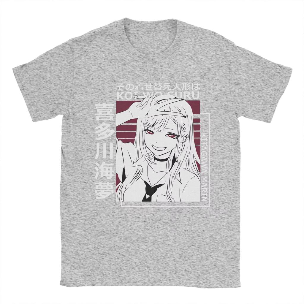 My Dress-Up Darling Marin Kitagawa T Shirt Summer Wakana Gojo Anime Vintage T Shirts 100% Cotton Tshirt for Men Pattern Tees Top