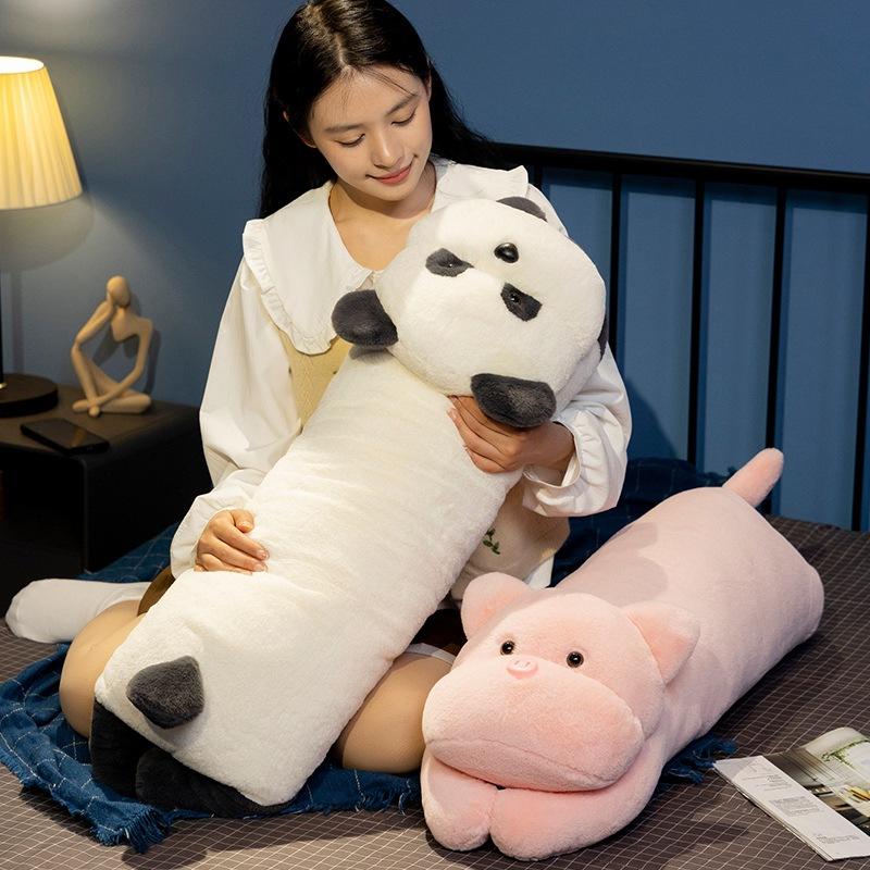 Animal panda porc pernă decorativă jucărie de pluș păpușă păpușă porc păpușă fată dormind picior păpușă marionetă