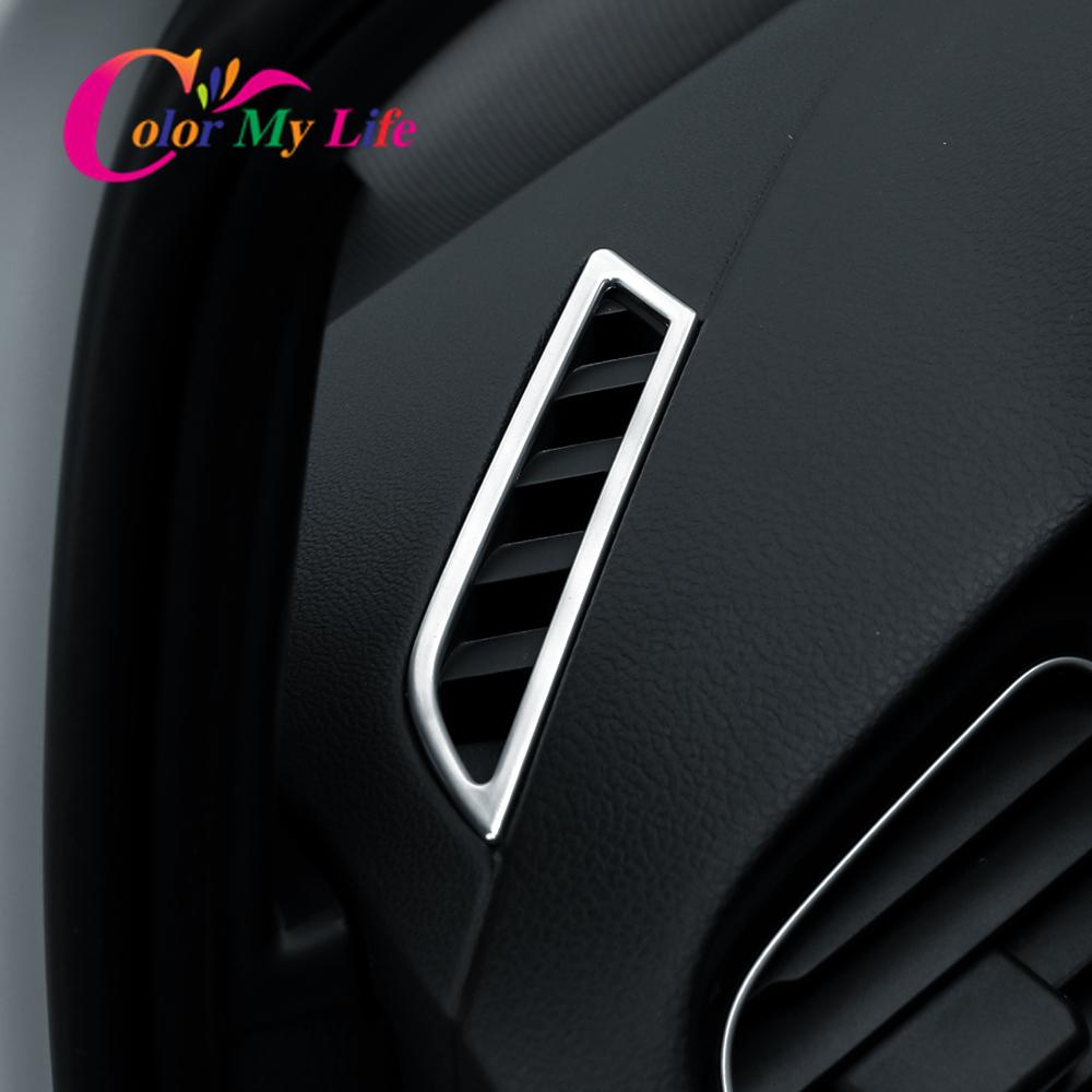 Color My Life 2Pcs/Set Car Air Outlet Trim for Volkswagen VW Golf 7 7.5 MK7 MK7.5 LHD 2013 -  Air Conditioning Vent