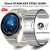 Edelstahlarmband für Huawei Watch GT 4 46mm 2e 3 pro 42mm Armband für Samsung Galaxy 3 45mm für Amazfit GTR 47mm Band 22mm