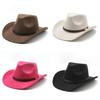 Pattern Vintage Cowboy Hat With Brim For Cultural Festivals And Outdoor Wear