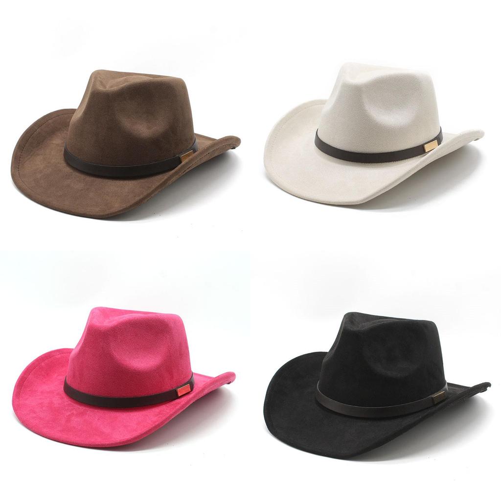 Pattern Vintage Cowboy Hat With Brim For Cultural Festivals And Outdoor Wear