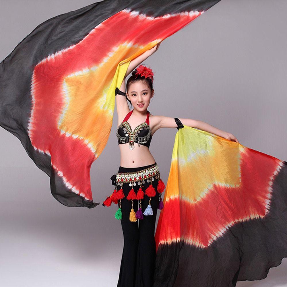 Multicolor Belly Dance Accessories Props Lightweight Colorful Scarves Flag Dance Props  Dance Party