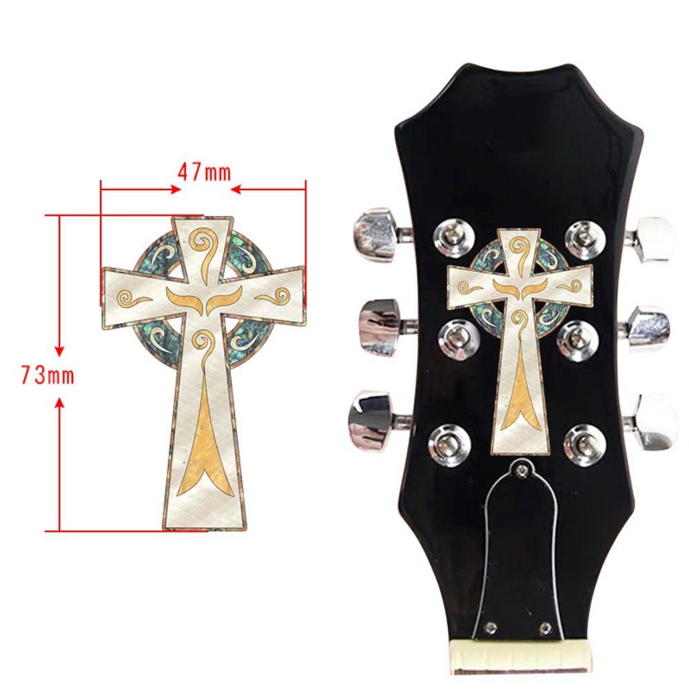 DIY Guitar Head Sticker PVC Guitar Headstock Decal Guitar Panel Sticker  Guitar Beginner Gifts