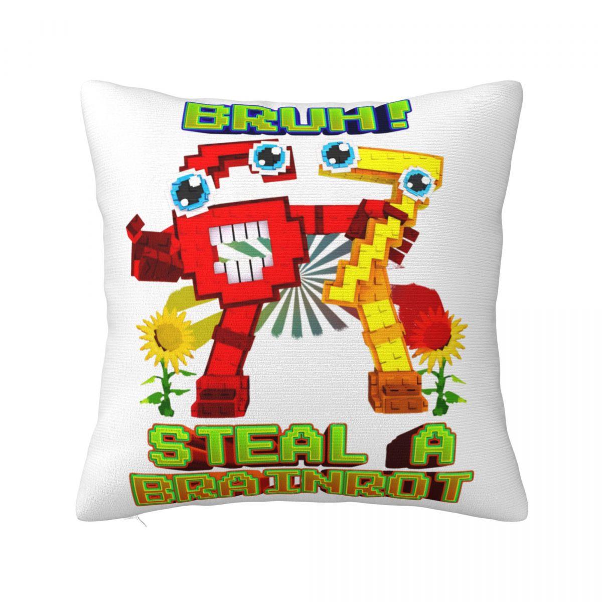 

Бро Укради Мозговая Гниль 67 Шесть Семь Наволочки Смешные Наволочки с Мемом про Мозговую Гниль Потрясающая Декоративная Наволочка для Машины 18 30x30cm 12x12in