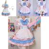 Charmantes und Elegantes Lolita-Kleid Maid-Uniform Outfit Mit Polster und Schürze