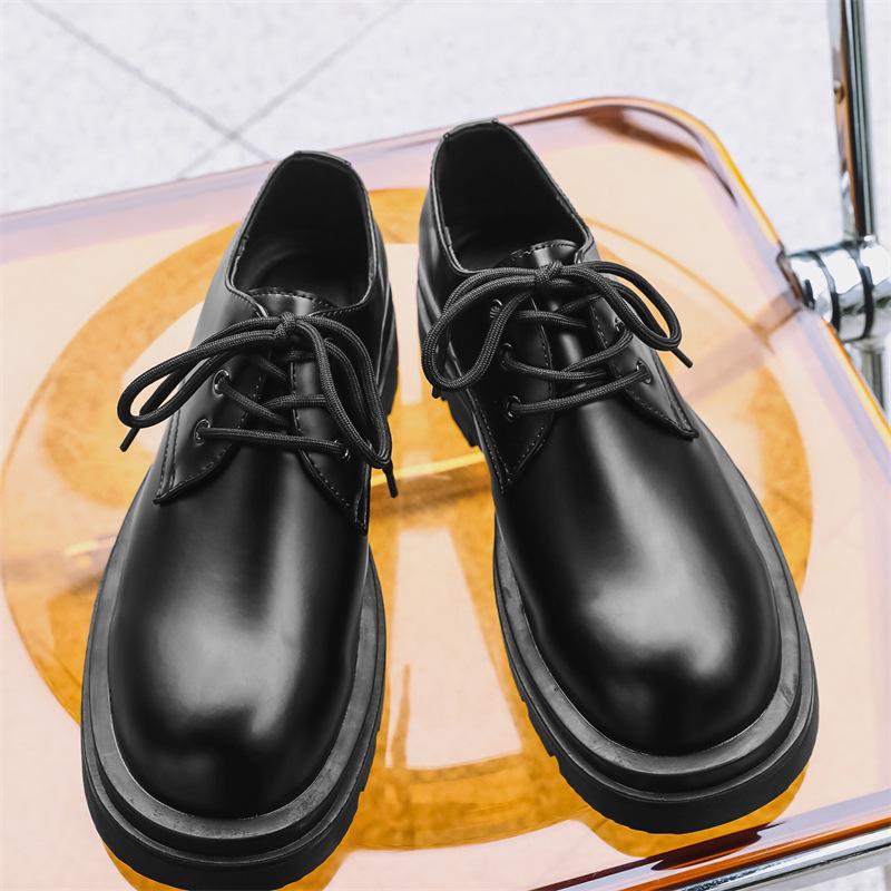 Casual small leather shoes men's spring British style high-end business dress platform wedding groom shoes 3236-J