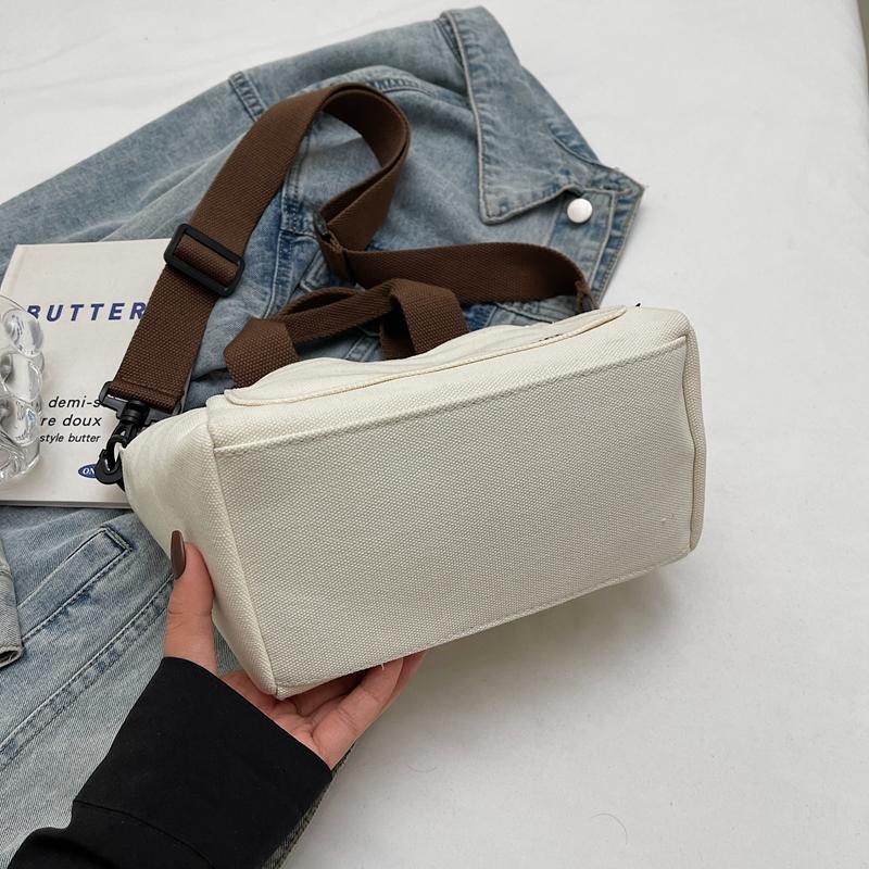 Handbag Letter Printed Canvas Bag Women Shoulder Bag