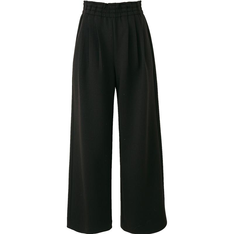 Narrow Version Wool Wide Leg Pants for Women