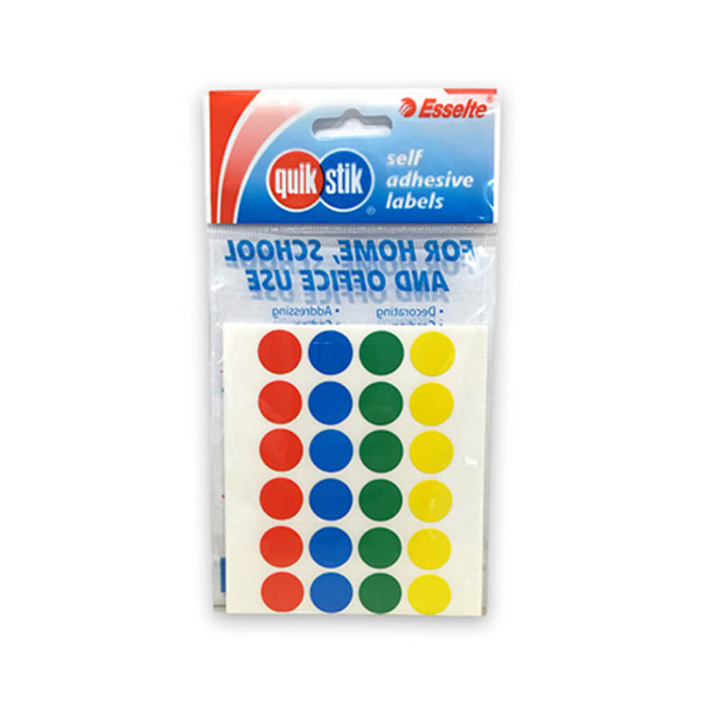 Quik Stik Multi-Punkt-Etikett (Packung mit 10) 14mm