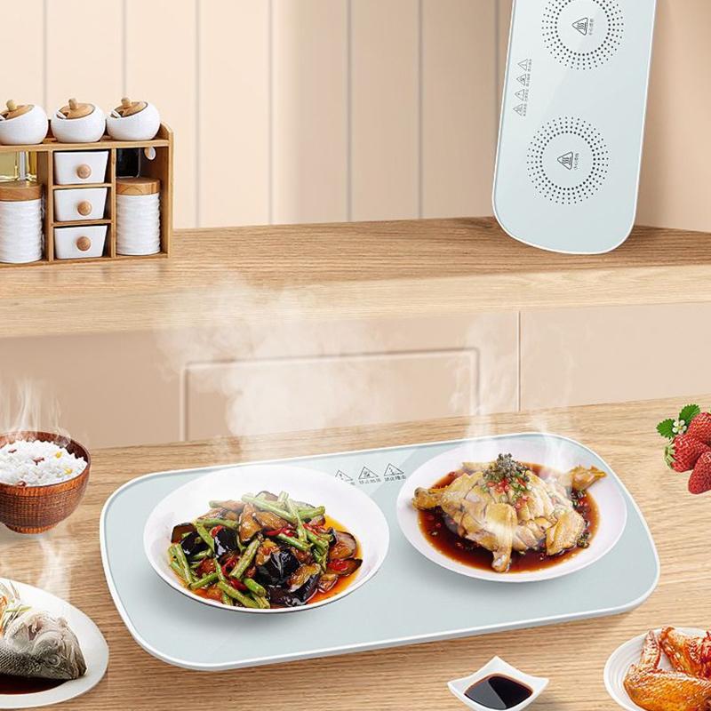 Wielofunkcyjna Elektryczna Taca Podgrzewająca Jedzenie Stała Temperatura Ciepły Talerz Szybkie Ogrzewanie Pełnej Powierzchni Ciepłe Potrawy