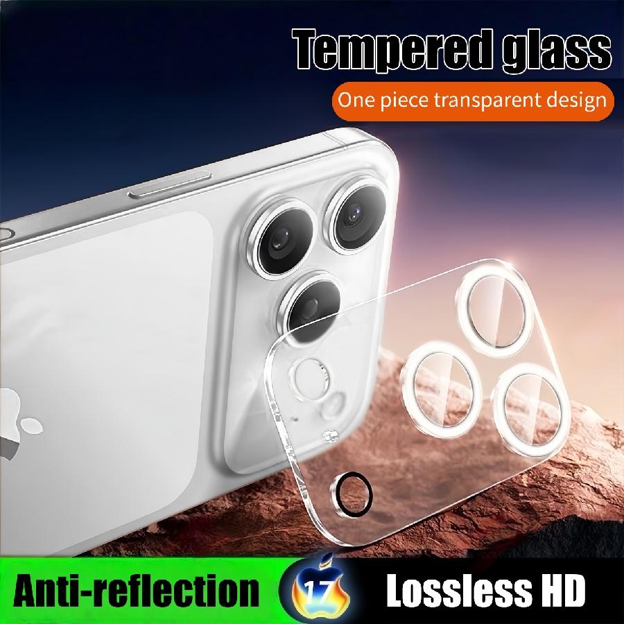 For iPhone Air 17 16 15 14 13 12 Mini 11 Pro Max Rear Lens Tempered Glass Screen Protector