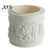 Removable Inner Basin Pot Mini Roman Column Planter, Vintage Embossed Flower Pot, Small Greek Split Tank Planter Pillar Shaped Plant Container