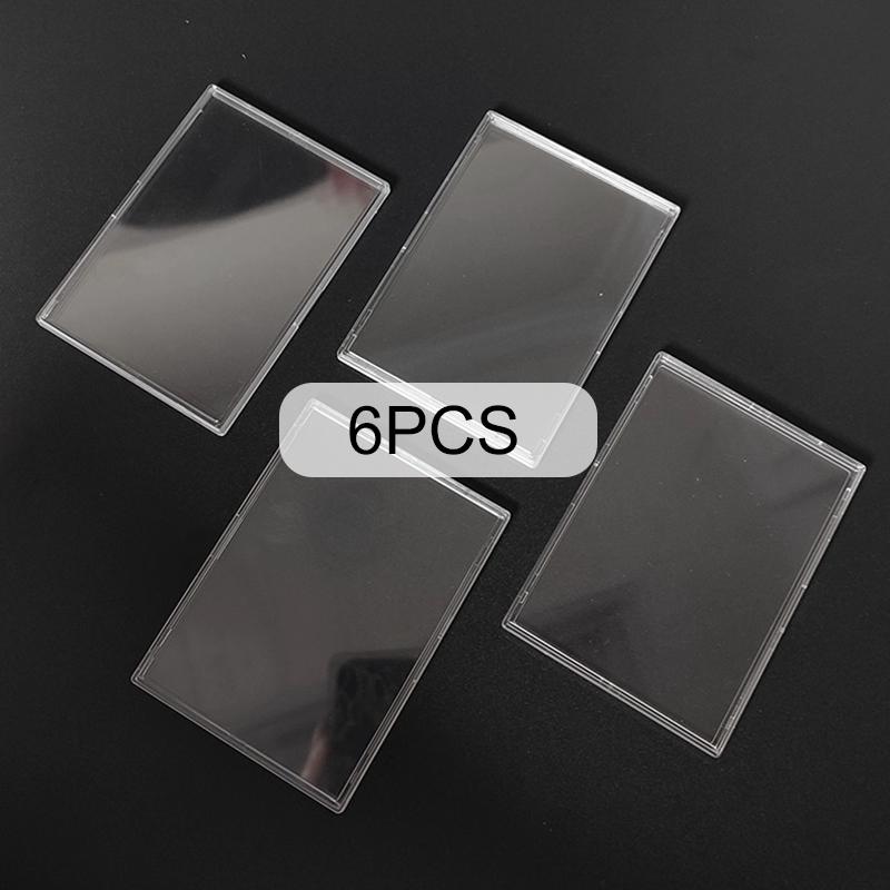 4~12pcs Card Display Holder Protection Cover Cards Storage Supplies Acrylic Transparent MIni Photo Frame Home Decoration TMZ