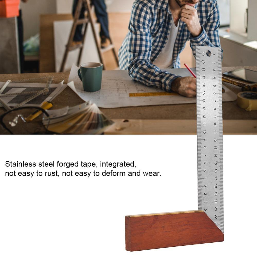 Multi Function Design Measuring Square Ruler 250mm Length Engineer Must-Have Tool  For Woodwork